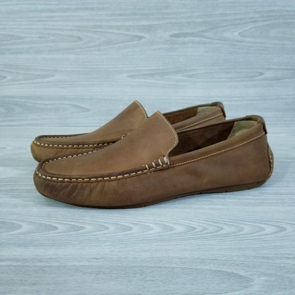 Cole Haan Other - Cole Haan Loafer Somerset Venetian Leather Mens Dark Camel Brown Size 8.5 Shoe